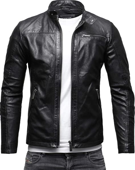 leichte lederjacke herren